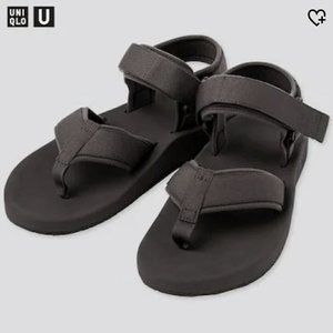 NEW Uniqlo U Sandals Black Sz Small / S Unisex